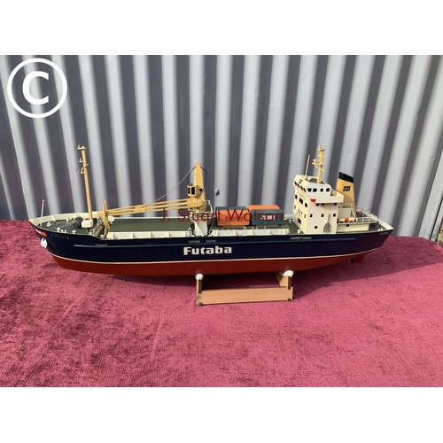 502 - Cargo ship, 77cms long