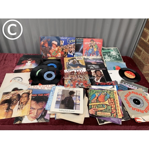 552 - 58 1980s LPs and qty singles mainly 1980s (2 photos)