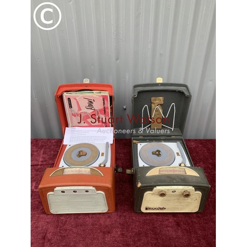 565 - 2 Dansette radio/cassette players