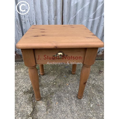 613 - Small pine table, 50x 58 x 45cms