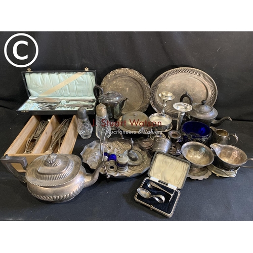 758 - Quantity of plated ware and cutlery total weight approx 12 kg