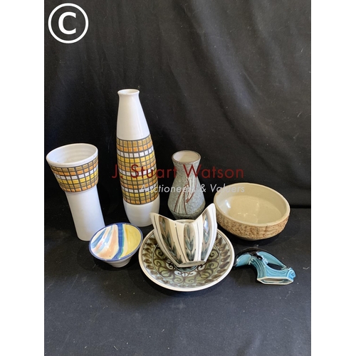 759 - Pottery ware including Jersey and Poole Dolphin