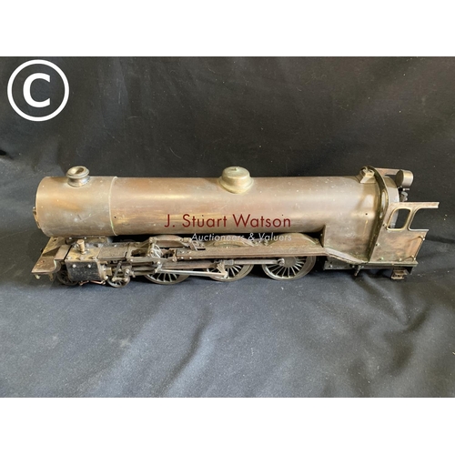 794 - 1920's Brass Steam Train named Knotty, 2 1/2 