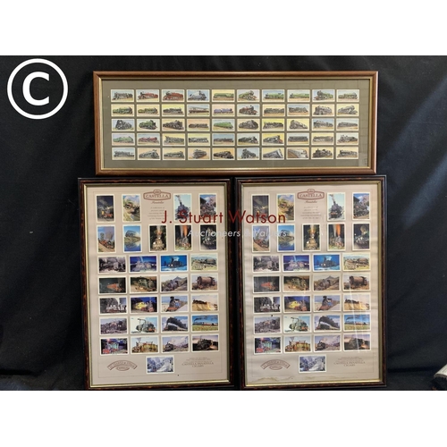 812 - Castella cigar picture cards and Wills cigarette cards of Locomotives from the Steam ages