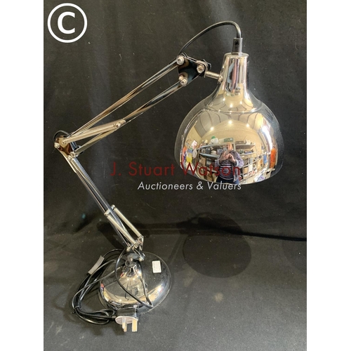 846 - Chrome desk lamp