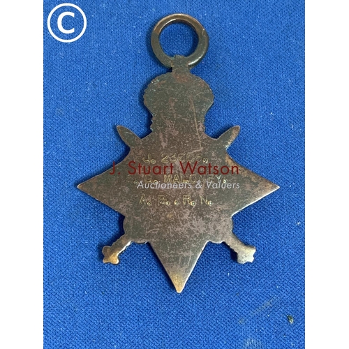 880 - 1914/15 WW1 Star awarded to E G Maloney