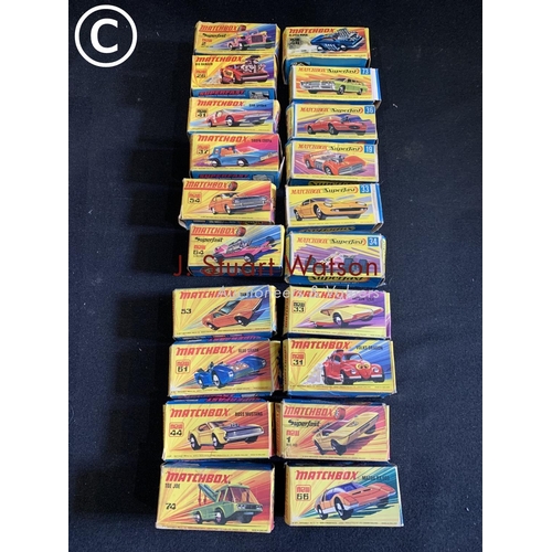 902 - Twenty boxed original Matchbox Die cast models