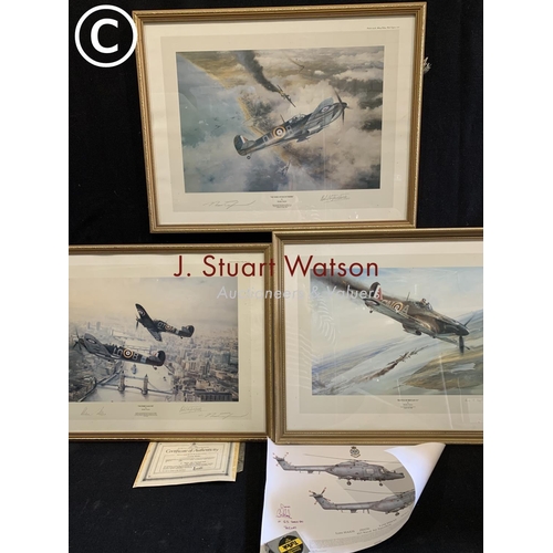 911 - Three Limited Edition Aircraft prints by  Robert Taylor