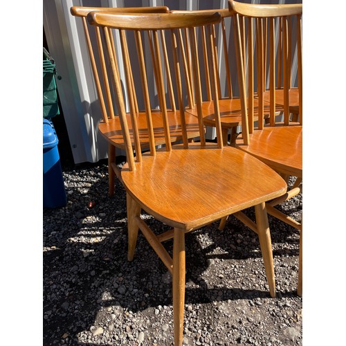 243 - A set of six ercol style kitchen chairs