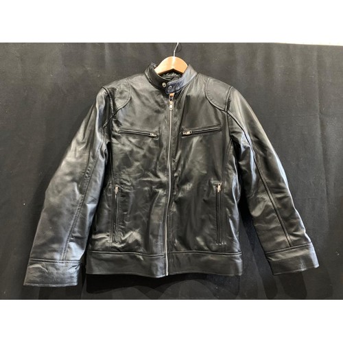 984 - Handsy new black leather jacket