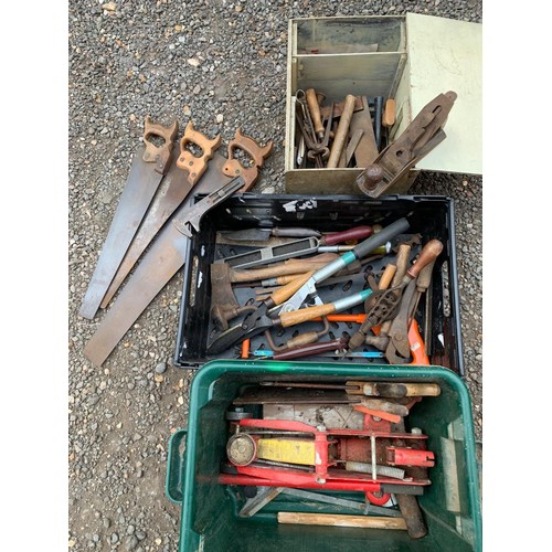 997 - Stanley no 4 plane and 3 boxes of tools