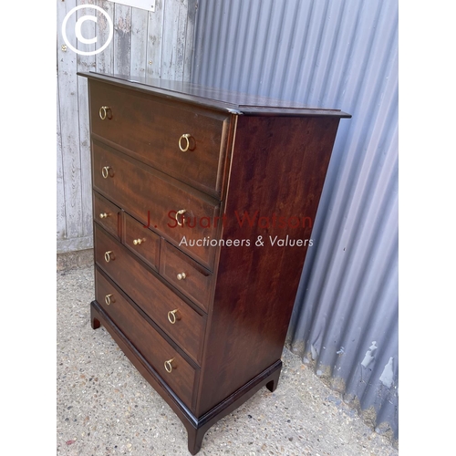 103 - A stag minstrel chest of seven drawers