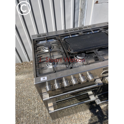 56 - A STOVES range style gas cooker with extraction equipment 100 c, wide