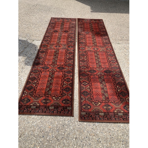 567 - 2 matching runners, longest 265 x 67cms