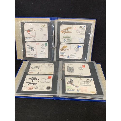 582 - 2 First Day cover Albums, including 28 RAF covers, approx 150 items