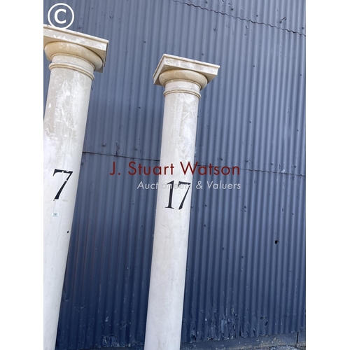 191 - A pair of very large plastic pillars 260cm tall