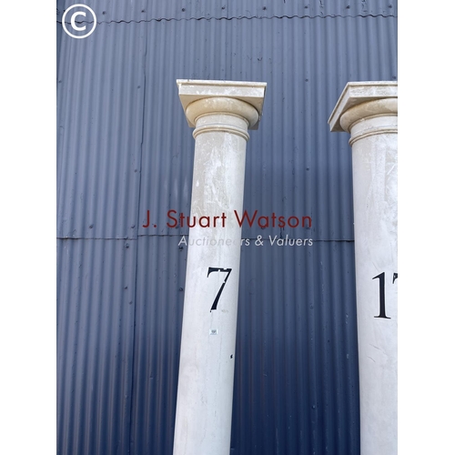 191 - A pair of very large plastic pillars 260cm tall