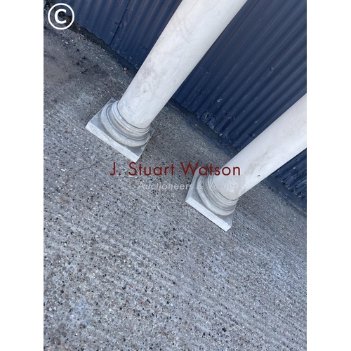 191 - A pair of very large plastic pillars 260cm tall