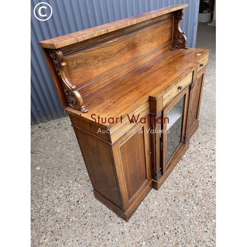 285 - A William IV rosewood Chiffonier 140cm wide