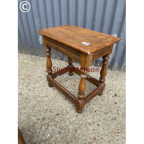 306 - Two oak joint stools