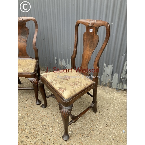 309 - A pair of Georgian mahogany chairs