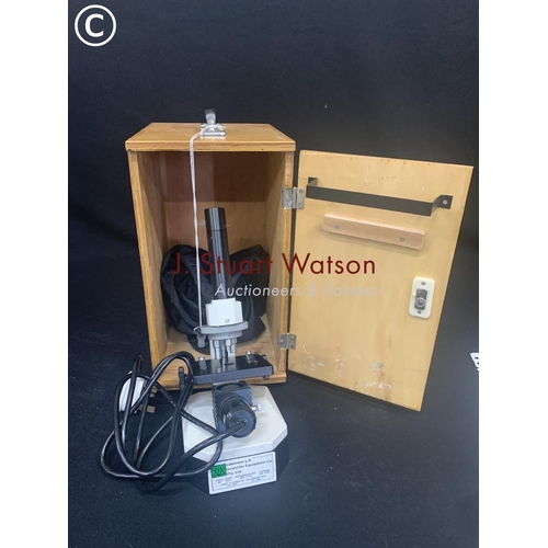 505 - Cased Microscope with light