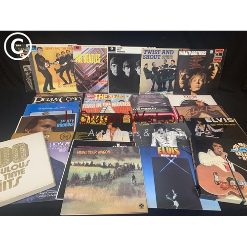 507 - Elvis LP's, Beatles, Searchers, Walker Brothers and others