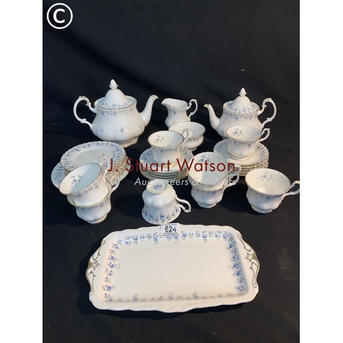 Royal Albert Memory Lane teaware and two teapots (repair to small