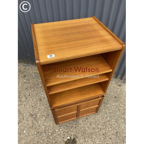 95 - A Nathan teak single door media unit