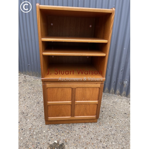 95 - A Nathan teak single door media unit