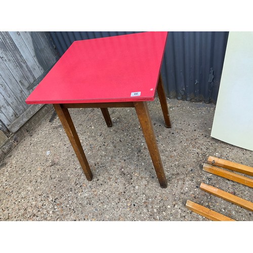 66 - Two formica kitchen tables