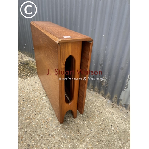 2 - A teak drop leaf kitchen table