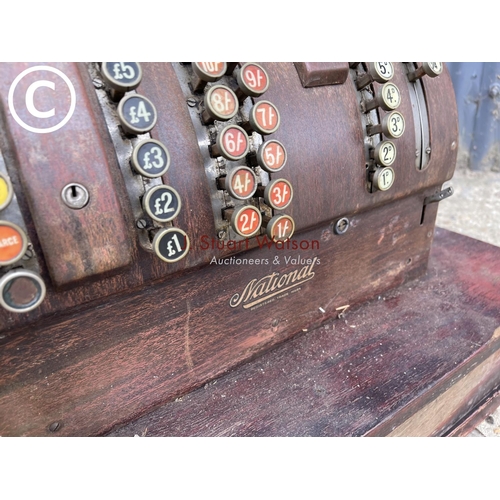 23 - A vintage till / cash register by national