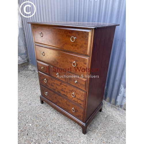 267 - A stag minstrel tallboy chest of 7 drawers