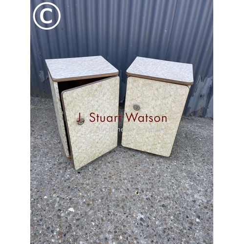 269 - A pair of retro bedsides