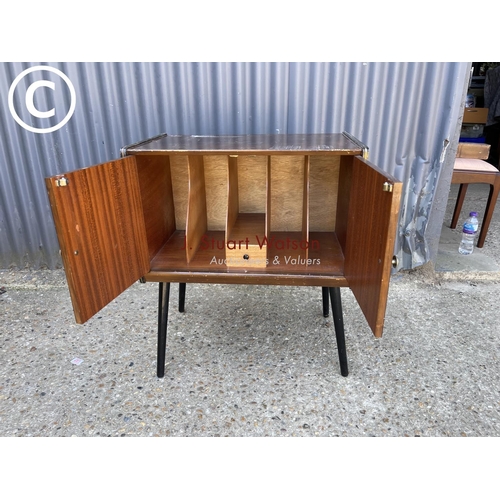 282 - Vintage home worthy record cabinet