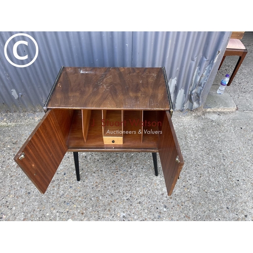 282 - Vintage home worthy record cabinet