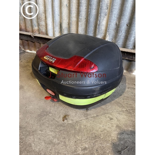 496 - S748 DGH Honda moped bike in running order. Odometer 7657 miles. 50cc. with rear lock box. Current V... 