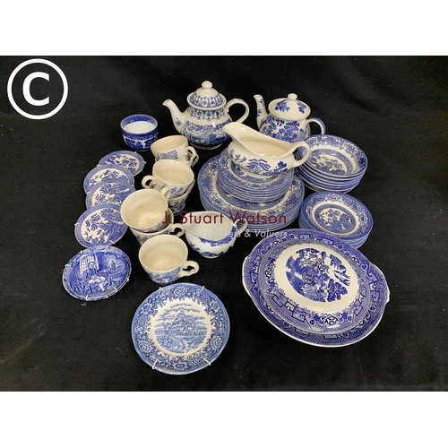 631 - Quantity of assorted blue and white China