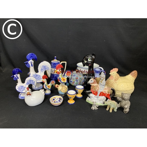 632 - Hand painted China and novelty figures