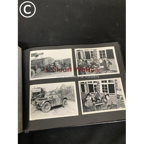 756 - Vintage photograph album of Belsen Cincentration camp and Horne Military Rangers, A RAF Battle of Br... 