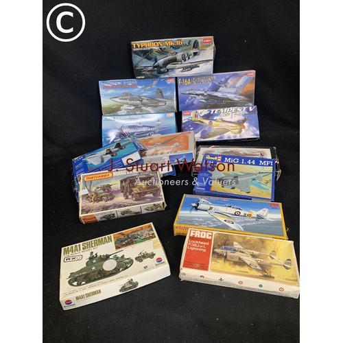 766 - Fourteen unmade Model Kits