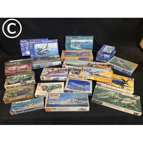 768 - Collection of Revell, Airfix and other unmade Model Kits