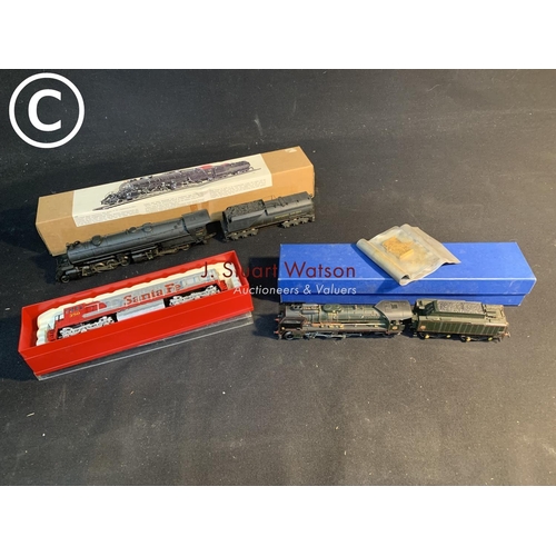 792 - Rivarossi 1265 articulated Steam Loco with tender and Rivarossi 1832 Sante Fe diesel loco plus Jouef... 