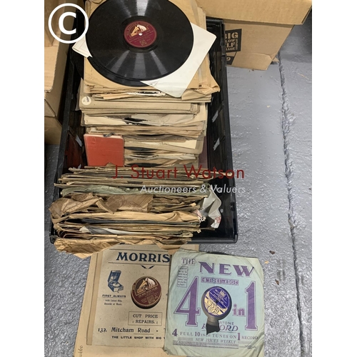 1044 - Large quantity of 78's