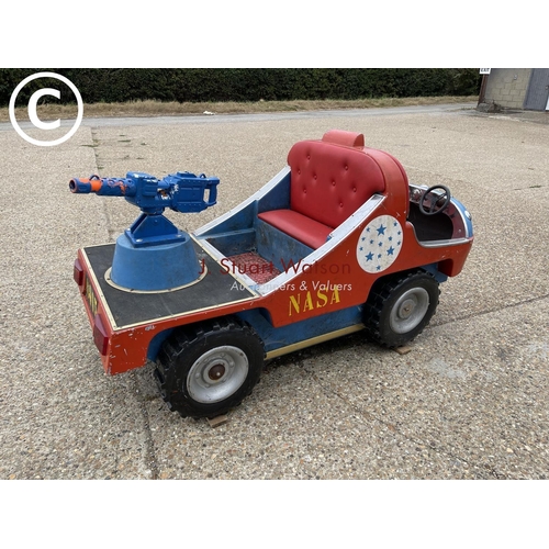 115 - A NASA scout fairground style car with mounted toy gun