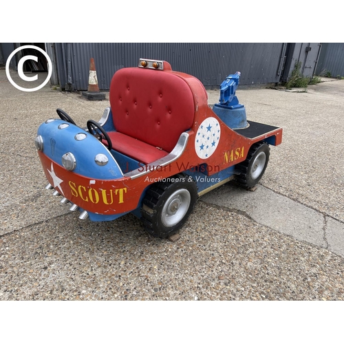 115 - A NASA scout fairground style car with mounted toy gun