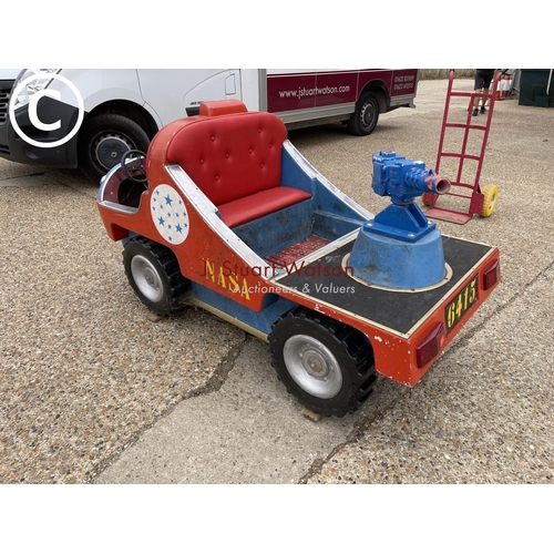 115 - A NASA scout fairground style car with mounted toy gun