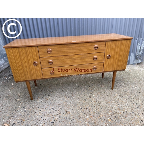 120 - A mid century teak effect sideboard