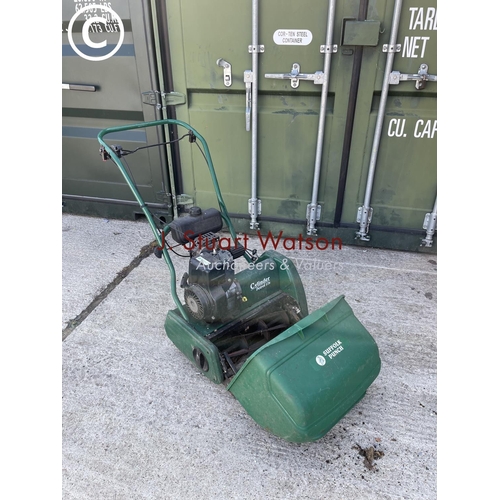 410 - A Suffolk punch green cylinder lawn mower